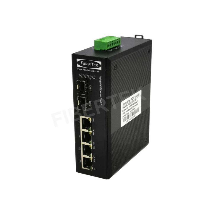 Industrial 4x RJ45 and 2x SFP Managed Gigabit Switch with IEEE802.3bt PoE++, Network Switch & Media Converter Manufacturer